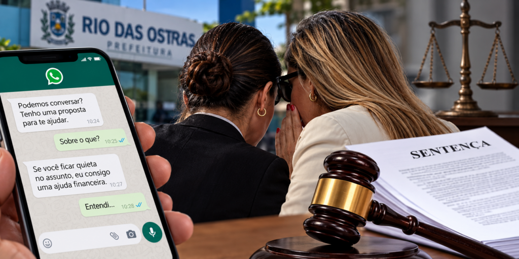Justiça de Rio das Ostras condena ex-candidata por divulgar mensagens fora de contexto e determina indenização por danos morais e retratação.