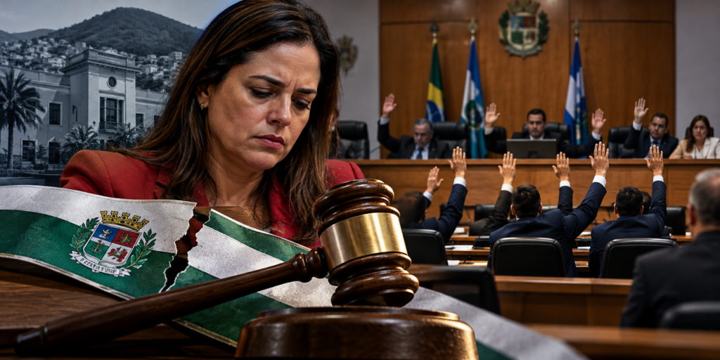 A Câmara de Japeri aprovou a cassação de Fernanda Ontiveros por oito votos a três. O vice-prefeito Carlos Januário foi absolvido no processo.