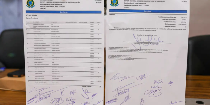 TSE verifica sistemas eleitorais e emite zerésima antes do primeiro turno das Eleições 2026 para confirmar ausência de votos registrados.