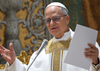 Fiéis e estudantes se reuniram em Roma para apoiar o papa Leão XIV antes de uma cirurgia para retirar um nódulo pulmonar. A previsão é de uma semana de internação.